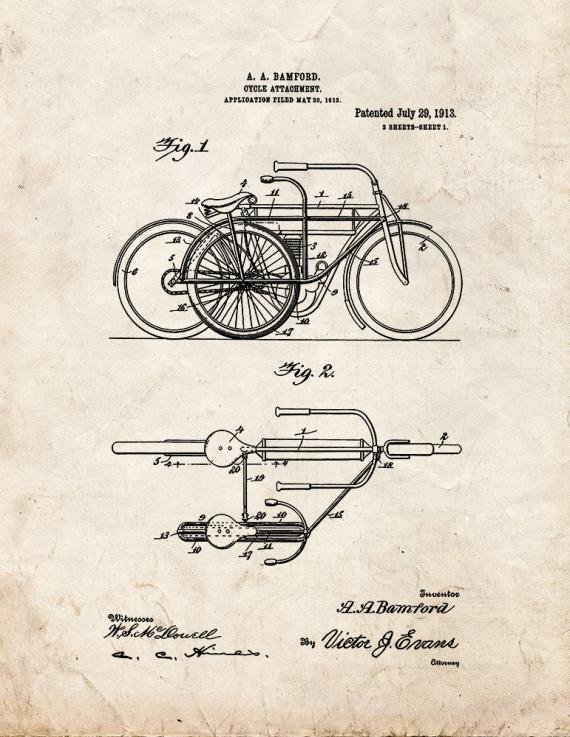 Patent Blueprint 100 1 12 A4 Photo Print