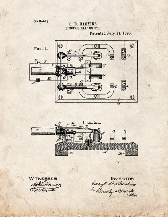 Patent Blueprint 1001 1 12 A4 Photo Print