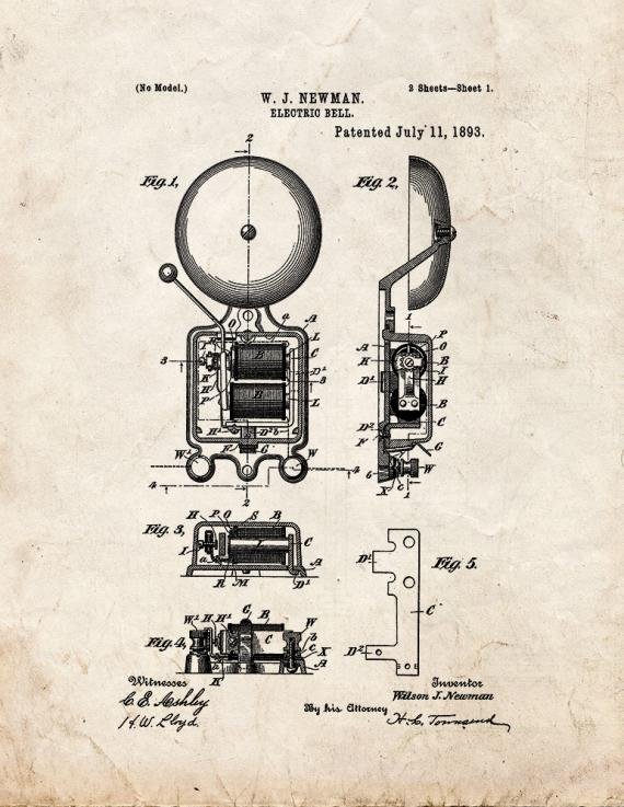 Patent Blueprint 1004 1 12 A4 Photo Print