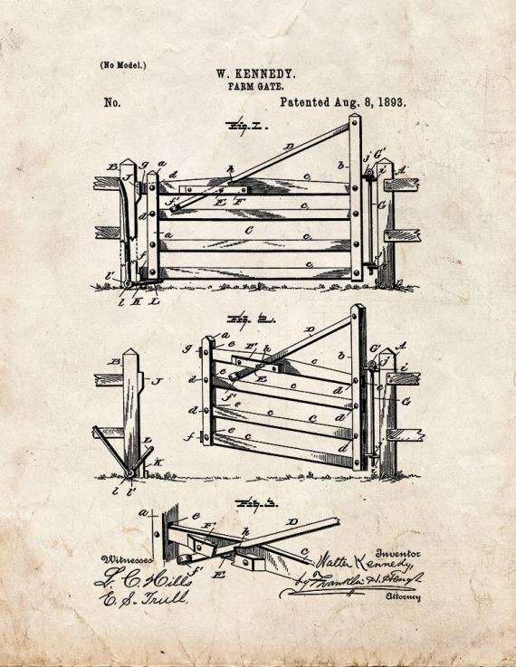 Patent Blueprint 1008 1 12 A4 Photo Print