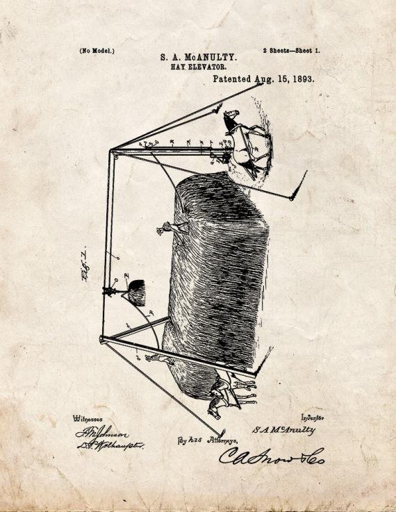 Patent Blueprint 1009 1 12 A4 Photo Print