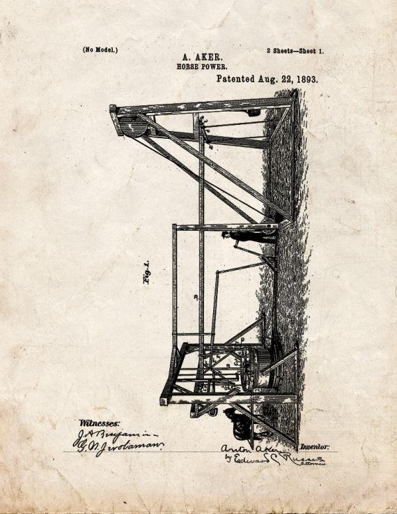 Patent Blueprint 1013 1 12 A4 Photo Print