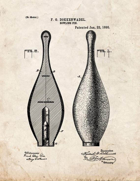 Patent Blueprint 1025 1 12 A4 Photo Print