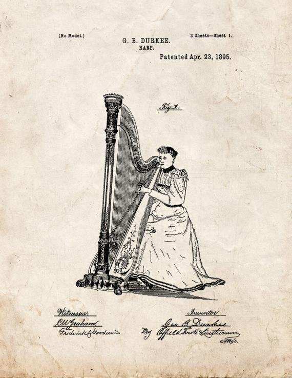 Patent Blueprint 1026 1 12 A4 Photo Print