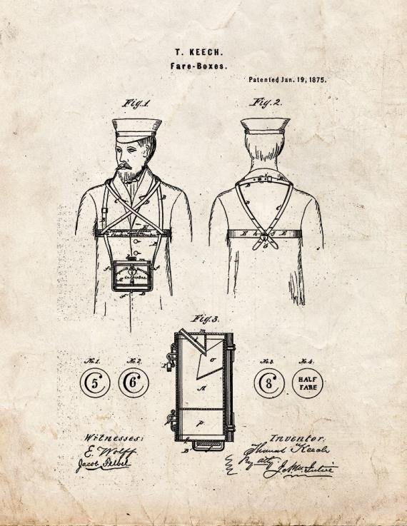 Patent Blueprint 1038 1 12 A4 Photo Print