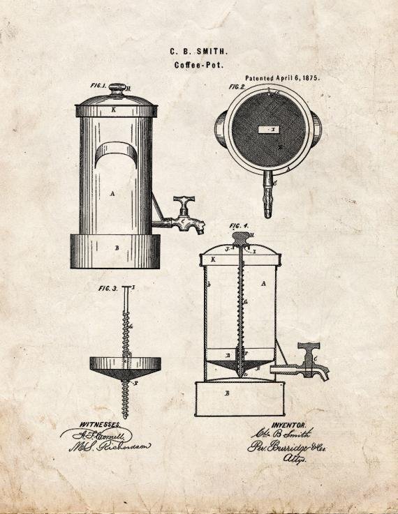 Patent Blueprint 1040 1 12 A4 Photo Print