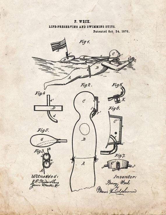 Patent Blueprint 1046 1 12 A4 Photo Print