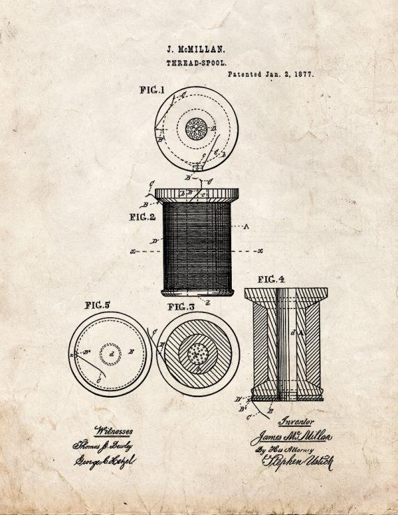 Patent Blueprint 1049 1 12 A4 Photo Print