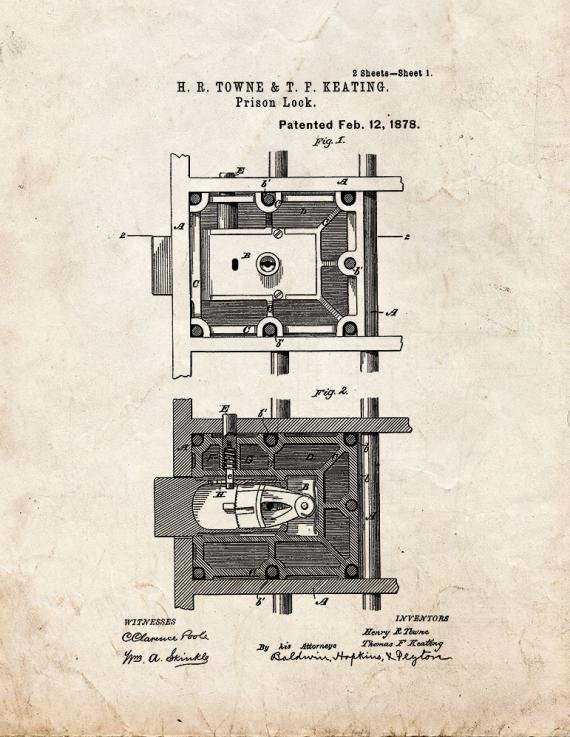 Patent Blueprint 1058 1 12 A4 Photo Print