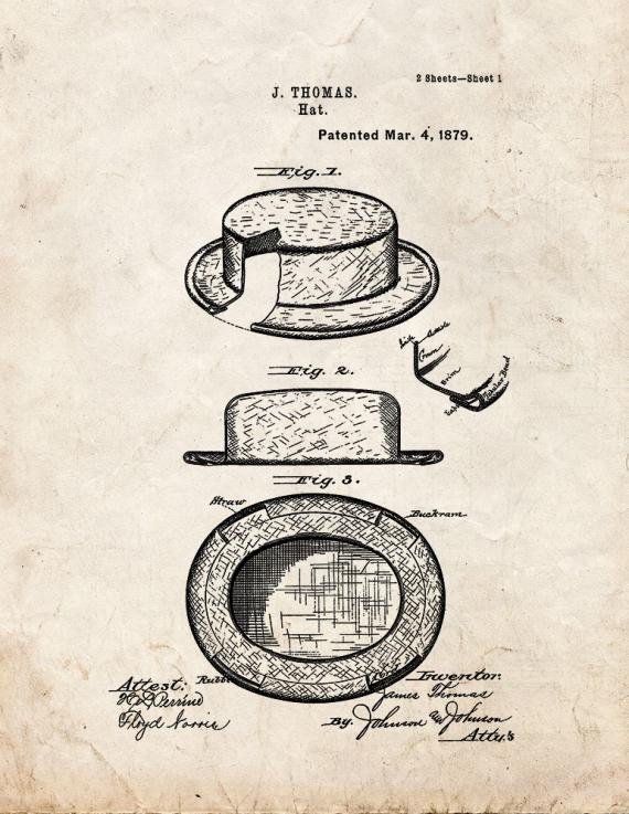 Patent Blueprint 1065 1 12 A4 Photo Print