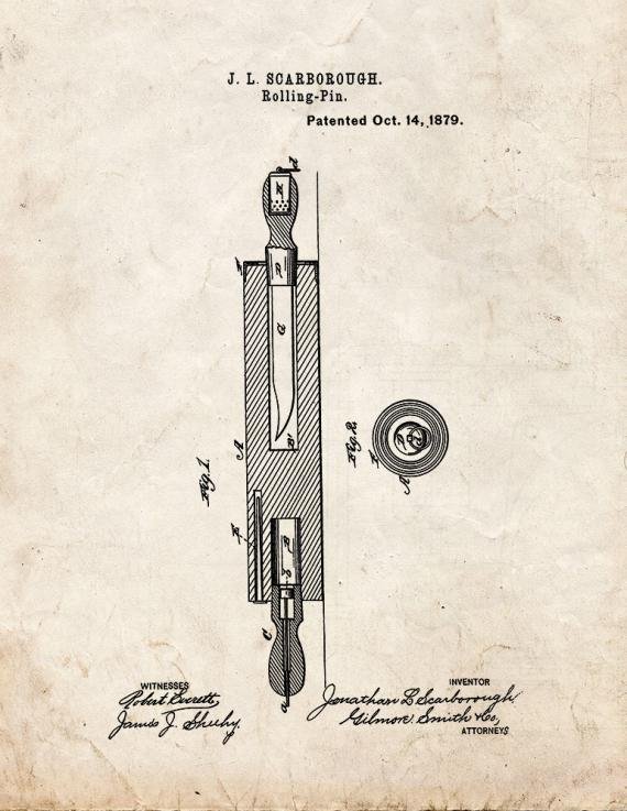 Patent Blueprint 1070 1 12 A4 Photo Print