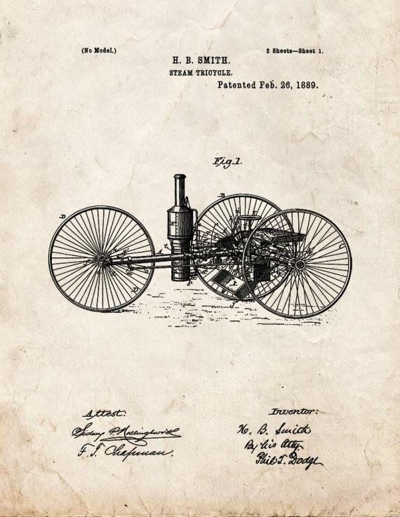 Patent Blueprint 1074 1 12 A4 Photo Print