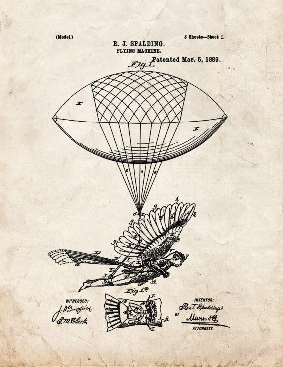 Patent Blueprint 1075 1 12 A4 Photo Print