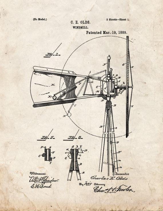Patent Blueprint 1079 1 12 A4 Photo Print