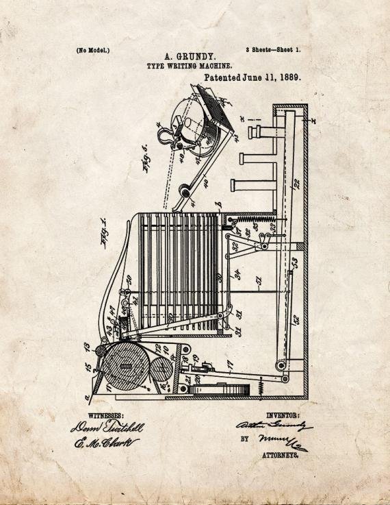 Patent Blueprint 1085 1 12 A4 Photo Print