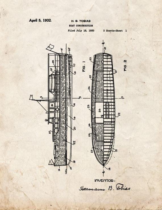 Patent Blueprint 109 1 12 A4 Photo Print