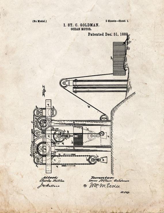 Patent Blueprint 1093 1 12 A4 Photo Print