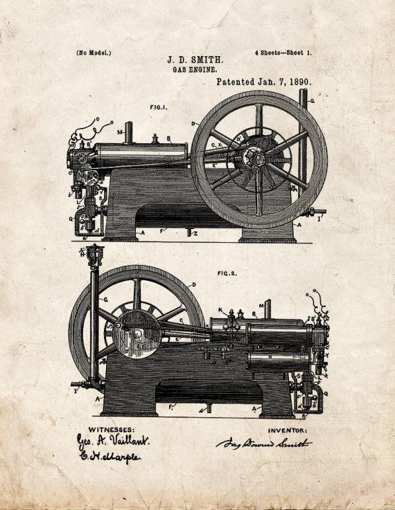 Patent Blueprint 1094 1 12 A4 Photo Print