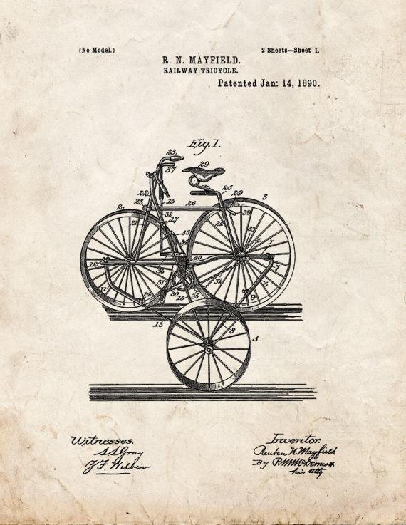 Patent Blueprint 1096 1 12 A4 Photo Print