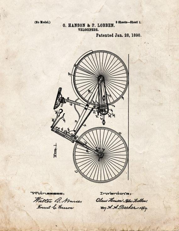 Patent Blueprint 1097 1 12 A4 Photo Print