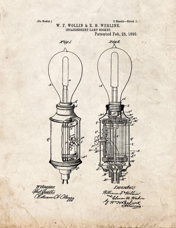 Patent Blueprint 1100 1 12 A4 Photo Print