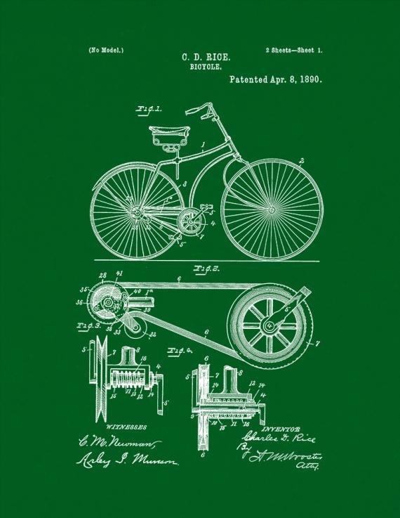 Patent Blueprint 1113 1 12 80 paper grn A4 Photo Print