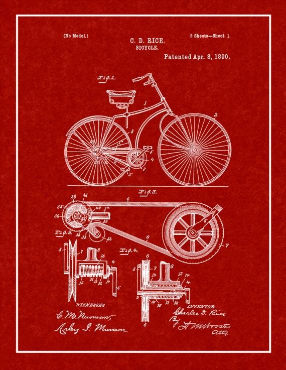 Patent Blueprint 1113 1 12 80 paper redb A4 Photo Print