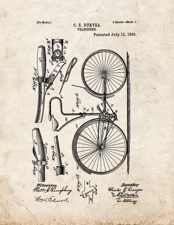 Patent Blueprint 1117 1 12 A4 Photo Print