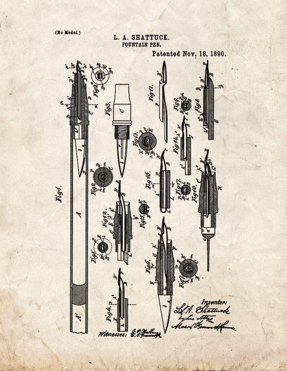 Patent Blueprint 1119 1 12 A4 Photo Print