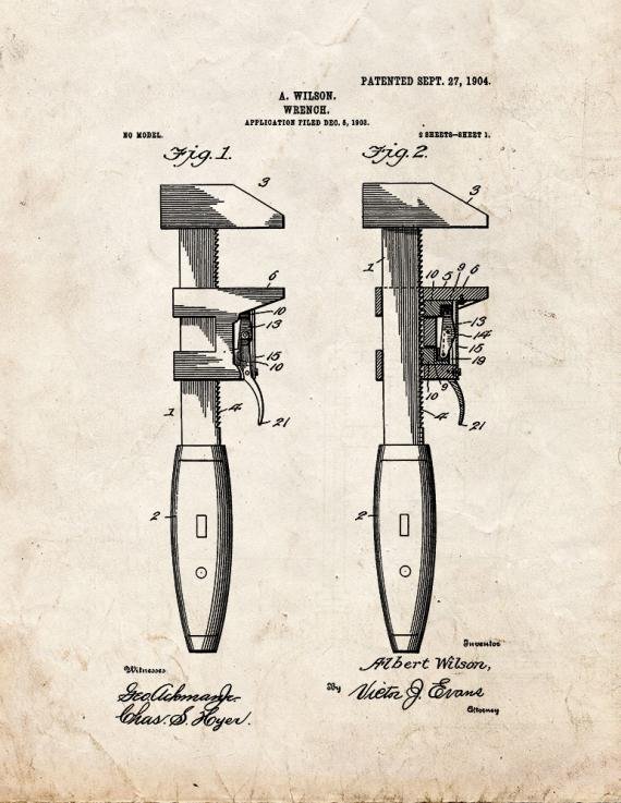 Patent Blueprint 112 1 12 A4 Photo Print