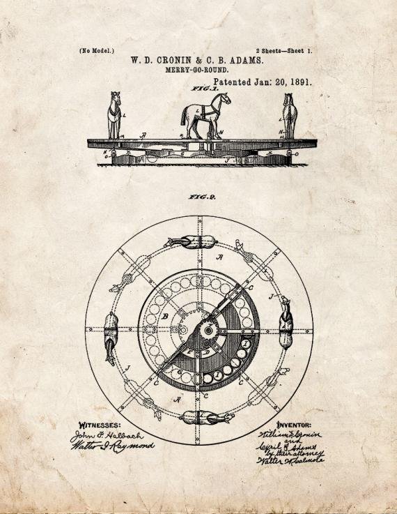 Patent Blueprint 1120 1 12 A4 Photo Print