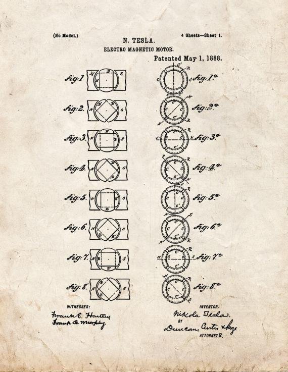 Patent Blueprint 1124 1 12 A4 Photo Print