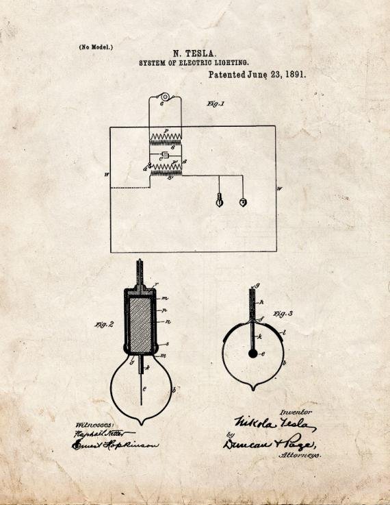 Patent Blueprint 1129 1 12 A4 Photo Print
