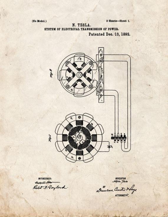 Patent Blueprint 1130 1 12 A4 Photo Print
