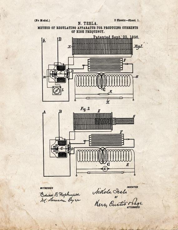 Patent Blueprint 1133 1 12 A4 Photo Print