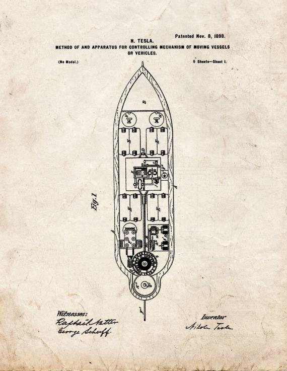 Patent Blueprint 1135 1 12 A4 Photo Print