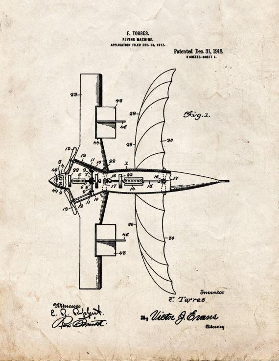 Patent Blueprint 114 1 12 A4 Photo Print