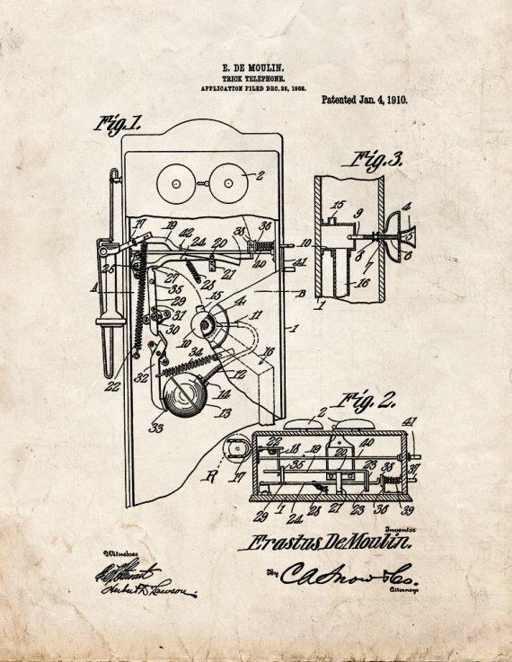 Patent Blueprint 1144 1 12 A4 Photo Print