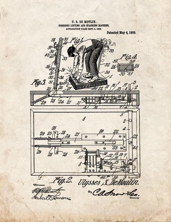 Patent Blueprint 1147 1 12 A4 Photo Print