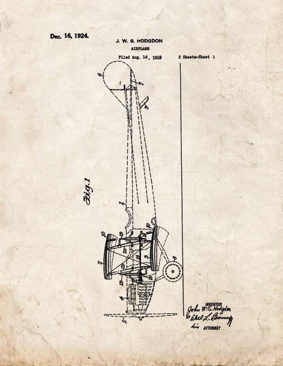 Patent Blueprint 115 1 12 A4 Photo Print
