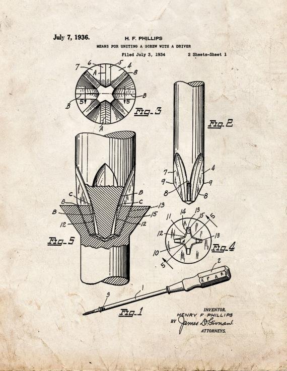 Patent Blueprint 117 1 12 A4 Photo Print