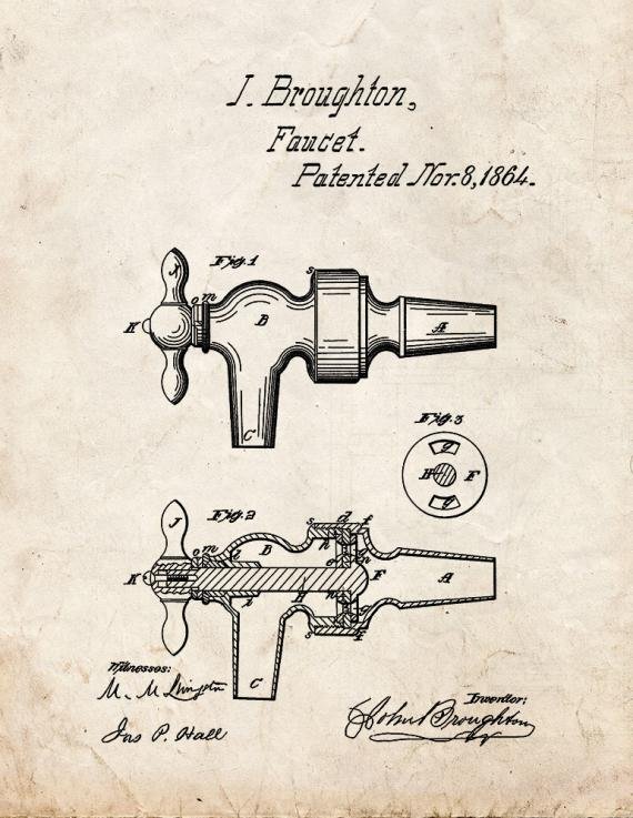 Patent Blueprint 1175 1 12 A4 Photo Print