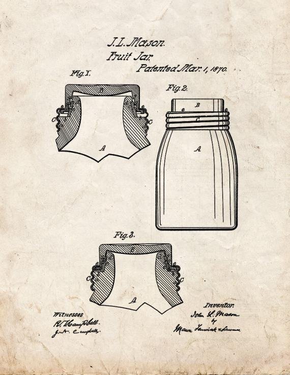Patent Blueprint 1184 1 12 A4 Photo Print