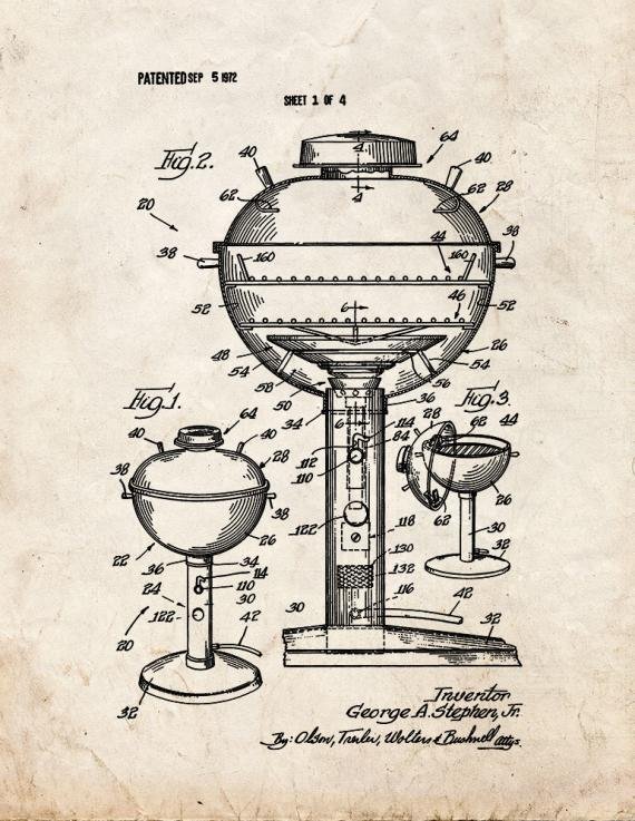 Patent Blueprint 1199 2 12 A4 Photo Print