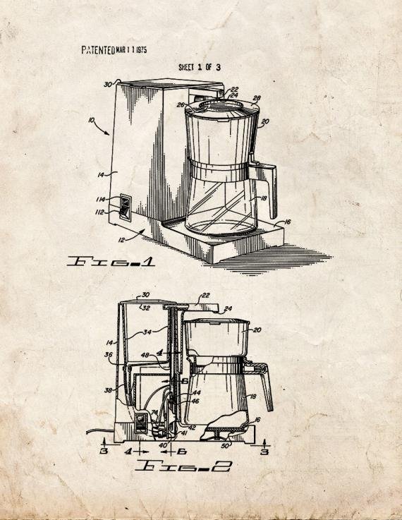 Patent Blueprint 1200 2 12 A4 Photo Print