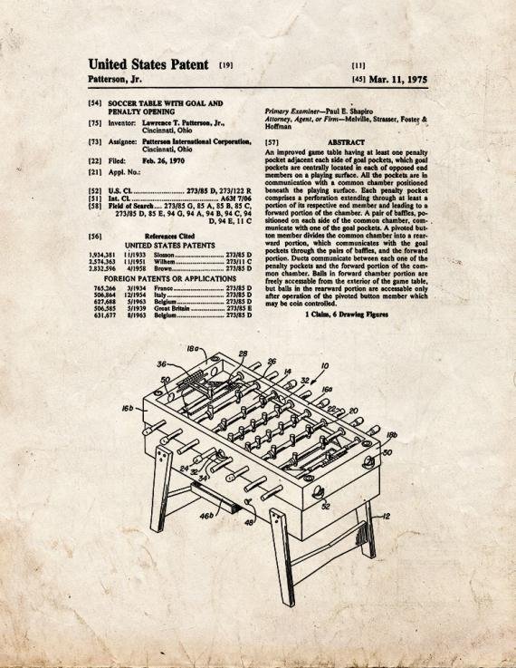 Patent Blueprint 1201 1 12 A4 Photo Print