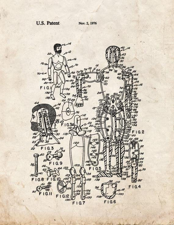 Patent Blueprint 1202 2 12 A4 Photo Print