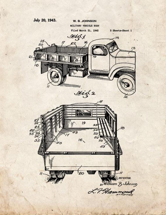 Patent Blueprint 1213 1 12 A4 Photo Print