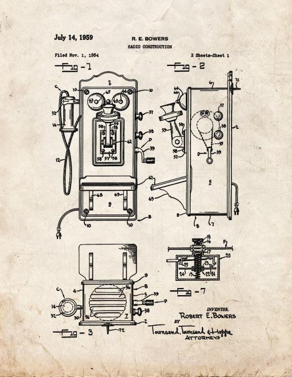 Patent Blueprint 1228 1 12 A4 Photo Print