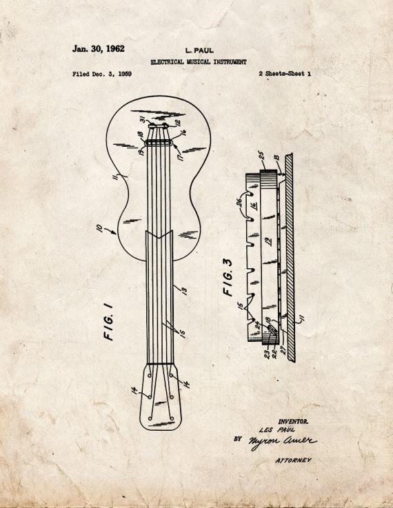 Patent Blueprint 1235 1 12 A4 Photo Print
